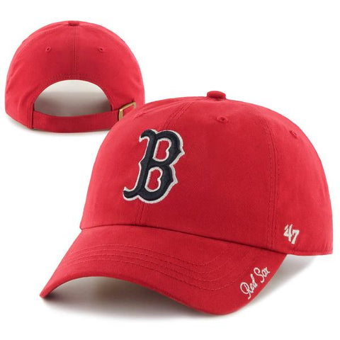 Boston Red Sox Womens Clean-Up Red Miata Adjustable Cap