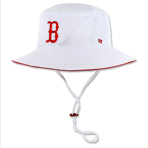 Boston Red Sox White Panama Pail Bucket Hat