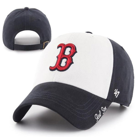 Boston Red Sox Womens Clean-Up Navy Freshman Miata Adjustable Hat