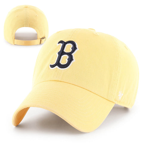 Boston Red Sox Womens Clean-Up Maize Adjustable Cap