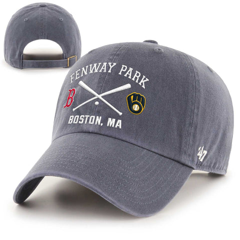 Boston Red Sox Clean-Up Navy Dueling vs Milwaukee Brewers Hat