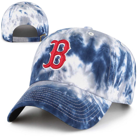 Boston Red Sox Navy Truckin Tie Dye Clean Up Adjustable Hat