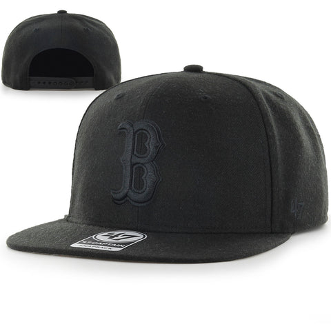 Boston Red Sox Snapback Black on Black Adjustable Hat