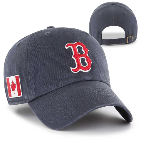 Boston Red Sox Clean-Up Navy Canada Heritage Adjustable Hat
