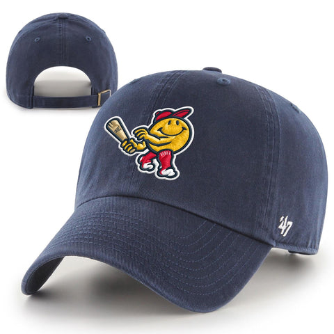 Worcester Woo Sox Navy Clean Up Adjustable Hat