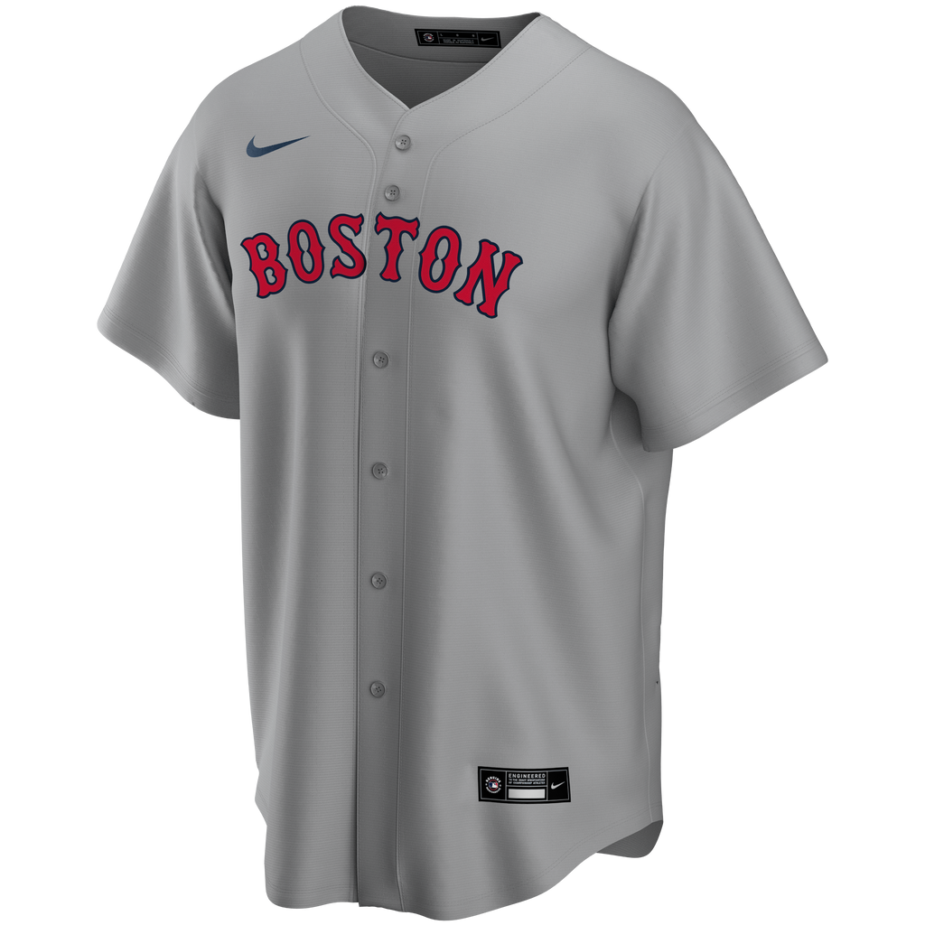 Boston Red Sox NIKE Grey ROAD Cool Base Team Jersey – 19JerseyStreet