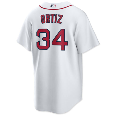 Boston Red Sox NIKE White Home Ortiz #34 Replica Jersey