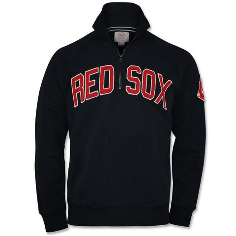 Boston Red Sox Navy Blitz 1/4 Zip Sweatshirt