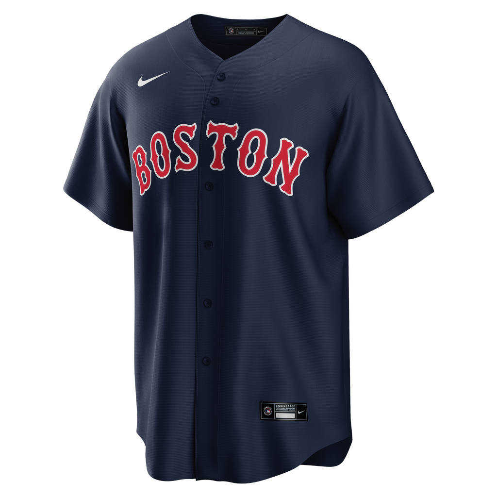 Boston Red Sox NIKE NAVY Road Alternate Cool Base Team Jersey –  19JerseyStreet