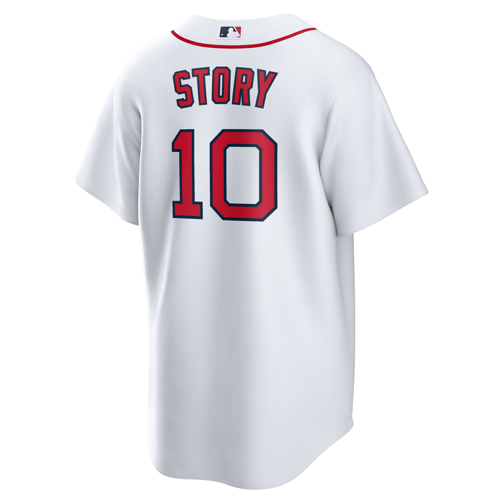 Boston Red Sox NIKE White Home Trevor Story #10 Replica Jersey