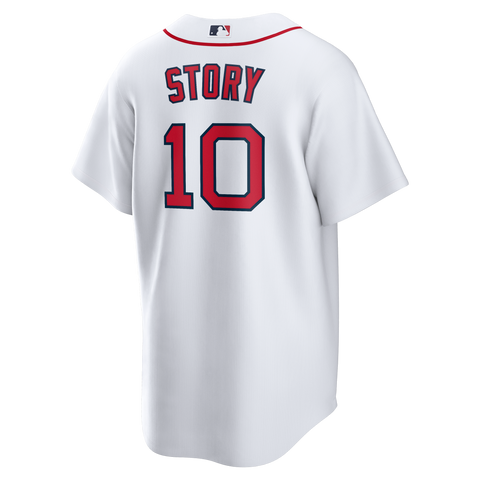 Boston Red Sox NIKE White Home Trevor Story #10 Replica Jersey