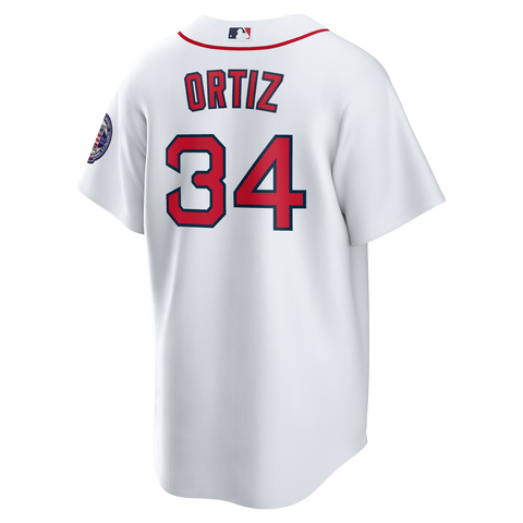 Boston Red Sox NIKE White ORTIZ Hall of Fame Replica Jersey