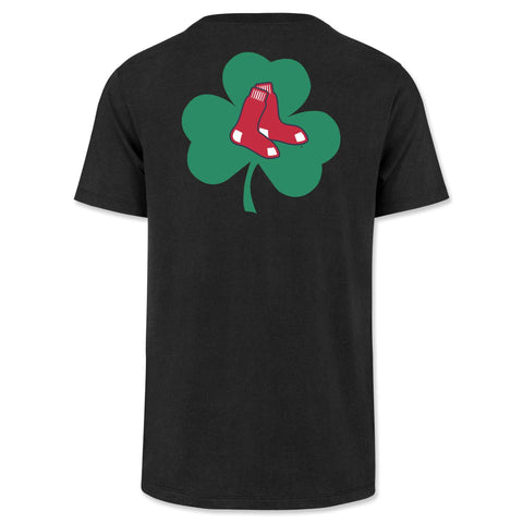 Boston Red Sox Black 2-Sided Shamrock T-Shirt