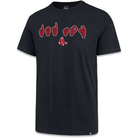 Boston Red Sox Navy Sign Language T-Shirt