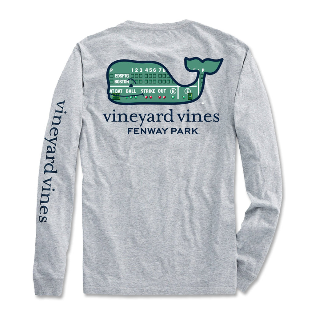 Boston Red Sox Long Sleeve Vineyard Vines Grey Green Monster Shirt