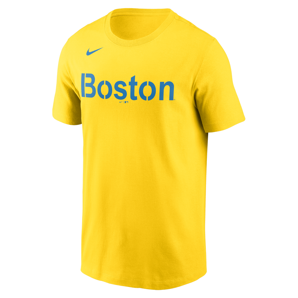 Boston Red Sox Nike City Connect Yellow T-Shirt