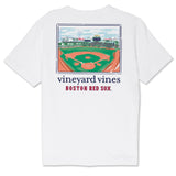 Boston Red Sox Short Sleeve Vineyard Vines White Fenway Painting T-Shirt