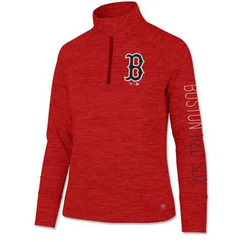 Boston Red Sox Ladies RED Forward Impact 1/4 Zip