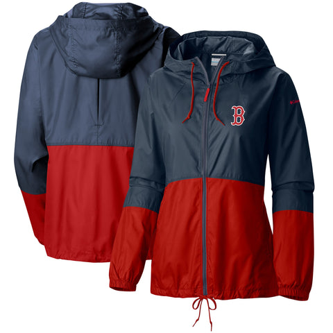 Boston Red Sox Ladies Navy/Red Columbia Flash Forward Jacket