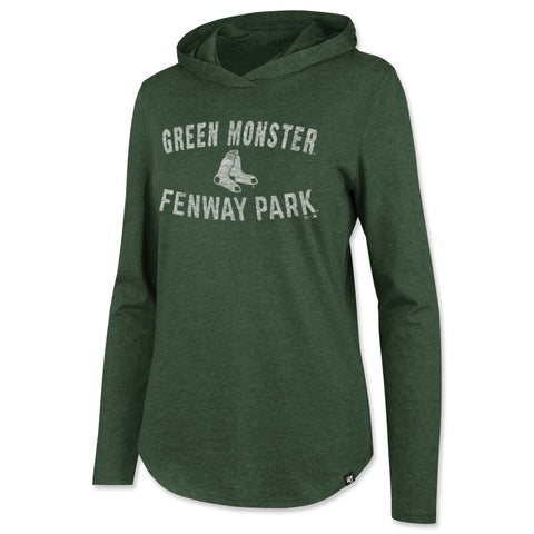 Boston Red Sox Ladies Green Monster Frankie Hooded Long Sleeve