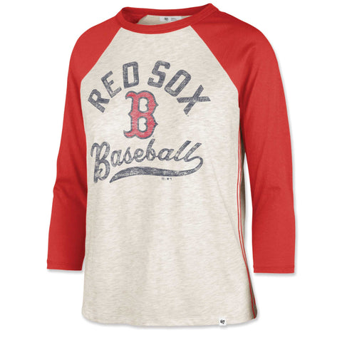 Boston Red Sox Ladies Red Retro Daze 3/4 Sleeve