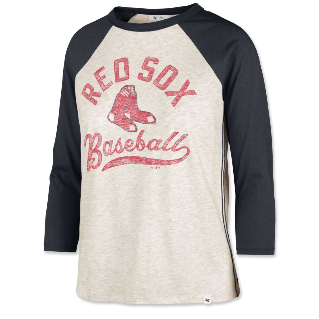 Boston Red Sox Ladies Navy Retro Daze 3/4 Sleeve – 19JerseyStreet