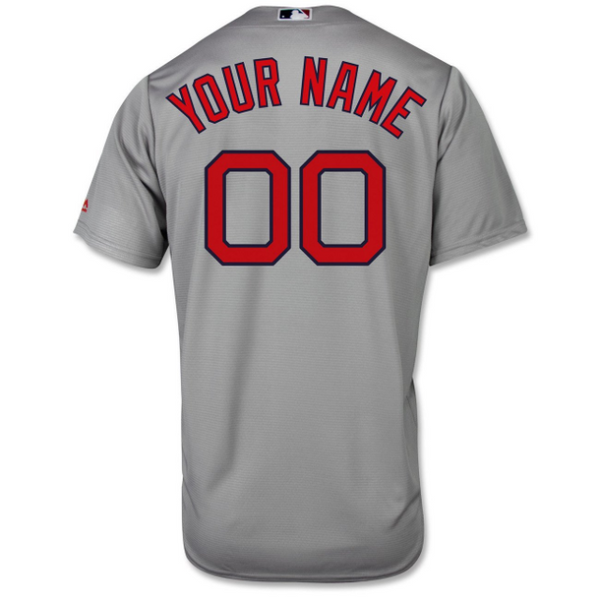 Custom red top sox jersey