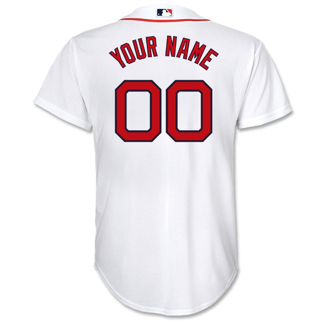 Toddler personalized red sox jersey Clearance
