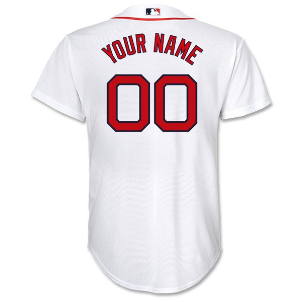 Boston Red Sox Men's Majestic white custom jersey